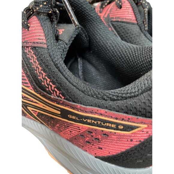 Asics Gel Venture 9 womans black corral Trail Run Sneakers Size 9.5 SKU 9403 - Picture 13 of 15